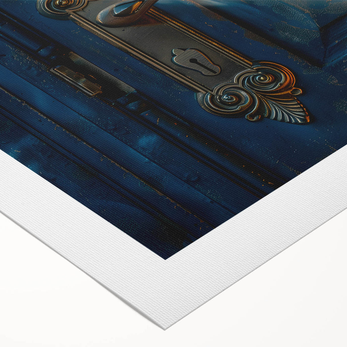 Art deco poster featuring a monochrome architectural design on rolled canvas, suitable for dining room walls.