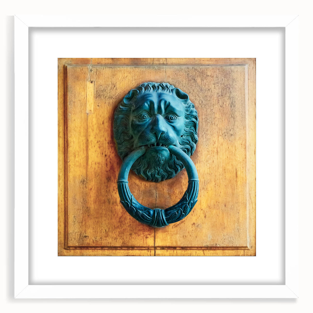 Extra large abstract art print with textured design in neutral tones, framed with a white mat.