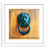Extra large abstract art print with textured design in neutral tones, framed with a white mat.