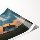 Extra large wall art featuring line art flowers in black on white, rolled print format, ideal for large living room decor.