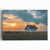 Black and white photograph of varied architectural house designs on a large stretched canvas, suitable for kitchen wall art.