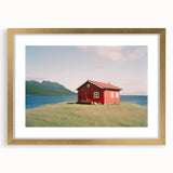 Extra large abstract art print featuring textured strokes in muted earth tones, framed in gold, ideal for living room decor.