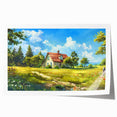 Rolled print of a floral art design with soft pastels, ideal for art wall dining room or classy bathroom decor.