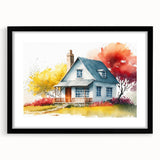 Abstract art print featuring textured, colorful art with vibrant hues on a large canvas, ideal for living room decor.