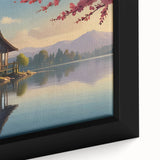 Close-up of extra large black wall art featuring textured, colorful abstract design on a framed canvas.