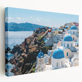 Abstract architecture canvas with soft gray and white tones, ideal for kitchen wall art.