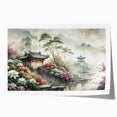 Extra large rolled print of a floral design in muted earth tones, ideal for dining room wall art.
