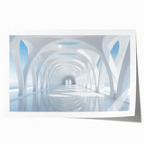Extra large rolled print of vibrant floral art on a white background, ideal for dining room or bathroom decor.