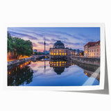 Extra large rolled canvas print featuring a detailed floral design in pastel shades.