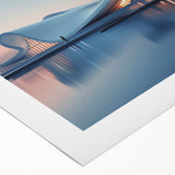 Art deco poster featuring a geometric pattern in gold and black on rolled canvas, suitable for dining room decor.