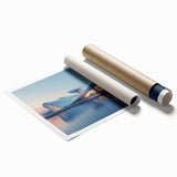 Extra large rolled print of a floral art design in pastel shades, ideal for classy bathroom wall art.