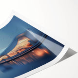 Extra large wall art featuring line art flowers in black and white on a rolled print, suitable for large living room decor.