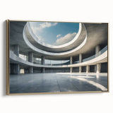 Framed canvas featuring a vintage landscape painting with muted earth tones and black accents, ideal for bedroom wall decor.