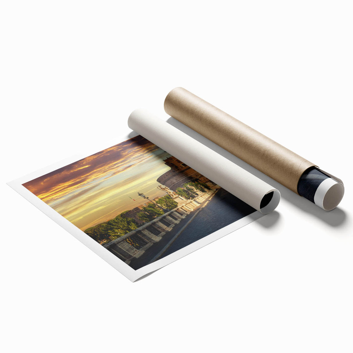 Extra large rolled print featuring a detailed floral design in soft pastel shades, ideal for classy bathroom wall art.