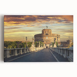 Large black and white photo of an architectural museum design on stretched canvas, ideal for kitchen wall art.