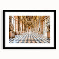 Extra large abstract art print featuring colorful, textured design on a black framed canvas, ideal for living room decor.