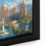 Extra large black wall art on canvas featuring a textured, colorful abstract design, ideal for living room decor.