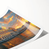 Extra large rolled print featuring line art flowers in monochrome, ideal for large living room wall art.