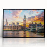 Large abstract wall art featuring mid-century modernist design in black and white tones, framed in acrylic.