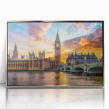 Art Deco poster of a palace architecture in silver frame, ideal for modern art wall decor in a nursery.