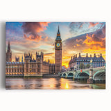 Black and white photo of a grand palace printed on stretched canvas, suitable as large kitchen art.