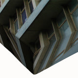 Black and white large art canvas featuring a detailed skyscraper landscape, ideal for bedroom wall decor.