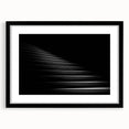 Extra large abstract art print featuring a colorful, textured depiction of a spiral staircase, framed in black.