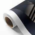 Art deco poster of a spiral staircase in monochrome, printed on rolled canvas.