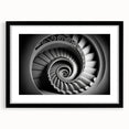 Extra large abstract art print featuring a colorful, textured staircase design on a black framed canvas.