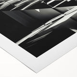 Art Deco poster featuring a spiral staircase in muted gray tones on a rolled canvas, suitable for dining room wall art.