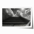 Rolled print of a spiral staircase in monochrome, ideal for art wall dining room.