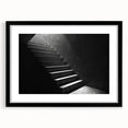 Extra large abstract art print featuring a colorful, textured depiction of a spiral staircase, ideal for living room decor.