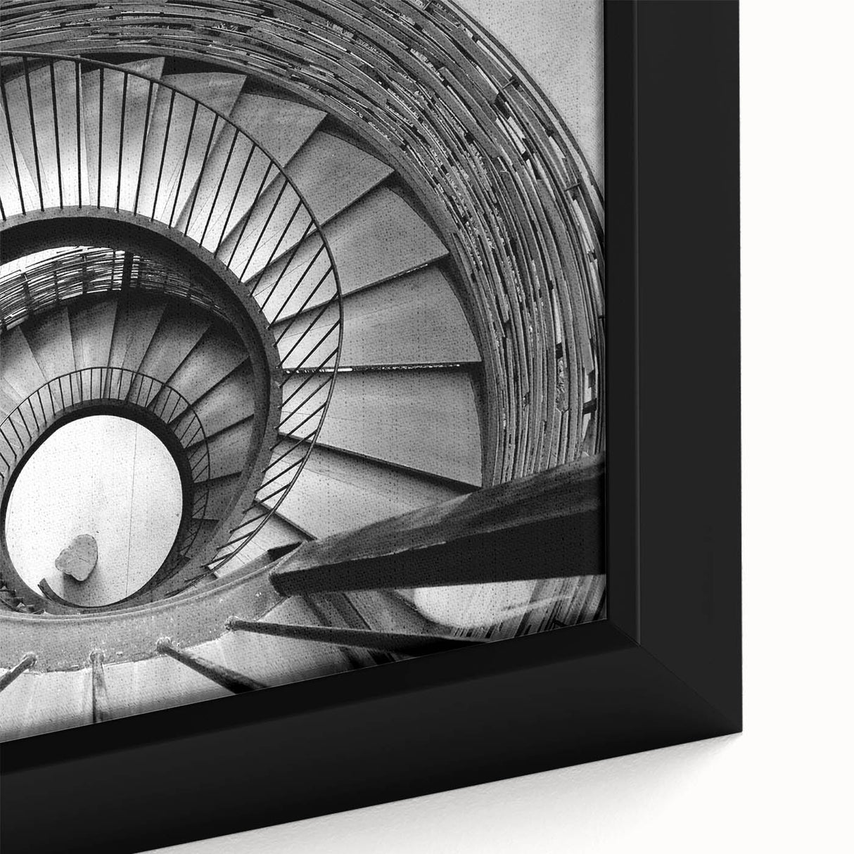 Extra large black wall art featuring a textured, colorful staircase design on a framed canvas, ideal for living room decor.