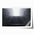 Spiral staircase design in monochrome, extra large rolled print, suitable for art wall dining room.