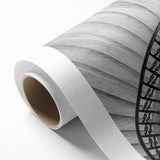 Art Deco poster of a spiral staircase in monochrome, printed on rolled canvas, suitable for nursery wall art.