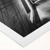 Art deco poster featuring geometric patterns and metallic colors on rolled canvas, suitable for dining room wall art.