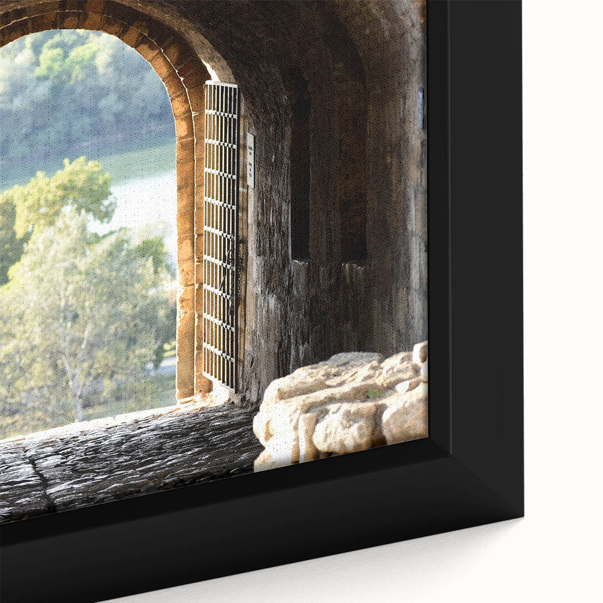 Extra large black wall art featuring a textured, colorful abstract design on a framed canvas, suitable for living room decor.