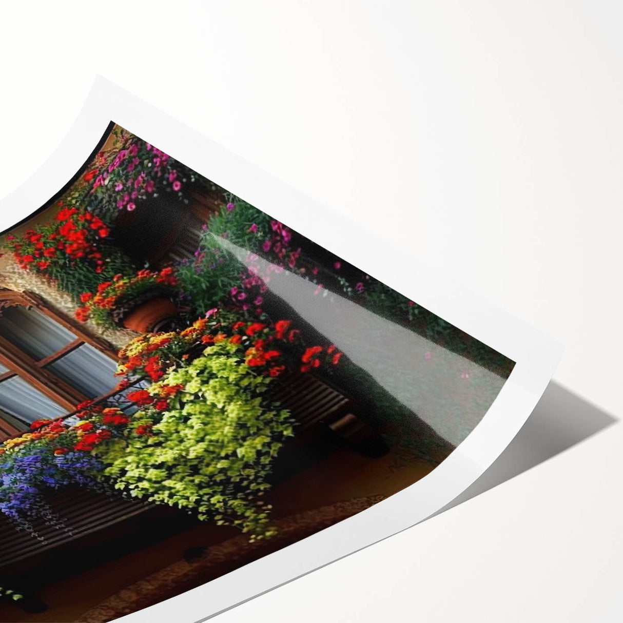 Extra large wall art featuring line art flowers in muted tones on a rolled canvas, ideal for large living room decor.
