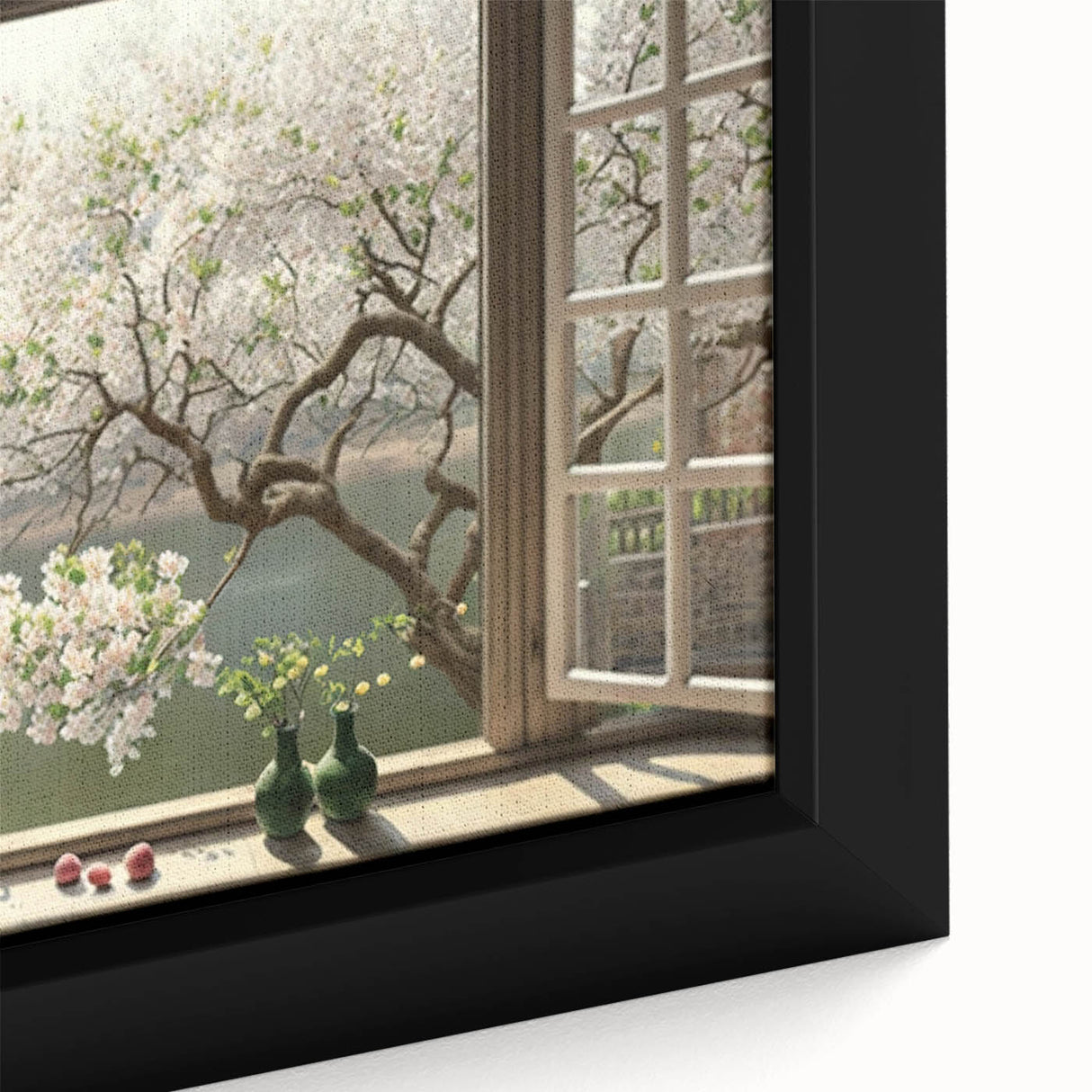 Extra large black wall art featuring a colorful, textured abstract design on framed canvas, ideal for living room decor.