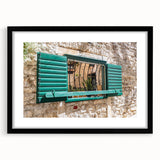 Extra large abstract art print featuring vibrant, colorful textures, framed in black, suited for living room decor.