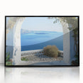 Large abstract wall art in black and white, framed in acrylic, featuring geometric patterns.