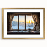 Textured abstract art print in gold frame, featuring muted earth tones, ideal for bedroom wall decor.