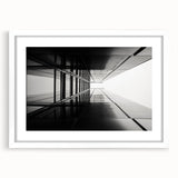 Extra large abstract art print featuring textured design in neutral tones on a white framed canvas.
