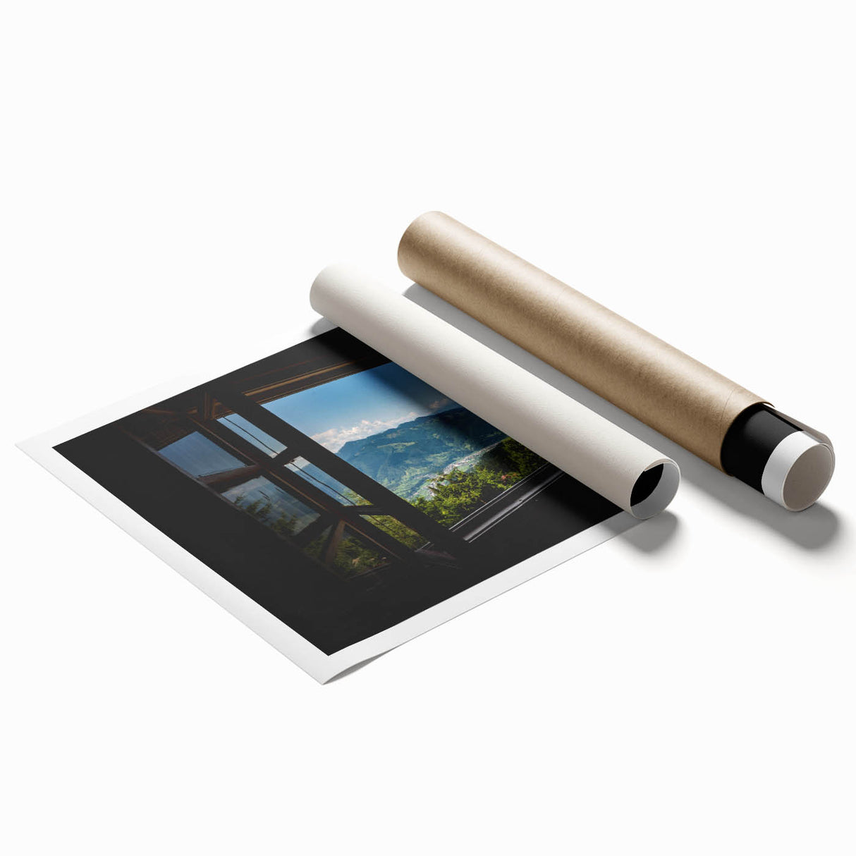 Extra large rolled print featuring a detailed floral design in muted pastel tones, ideal for classy bathroom wall art.