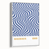 Bohemian Wall Art | Bauhaus 1919 Optical Wave Boho Chic Canvas Print