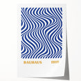 Bohemian Wall Art | Bauhaus 1919 Optical Wave Boho Chic Canvas Print