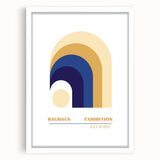 Bohemian Wall Art | Bauhaus Exhibition 1923 Retro Boho Canvas Print