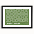 Bohemian Wall Art | Green & White Circular Boho Canvas Print