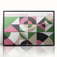 Bohemian Wall Art | Bold Bauhaus Geometric Boho Decor Canvas | Eclectic Art Print