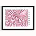 Bohemian Wall Art | Bold Bauhaus Wavy Pattern Boho Canvas | Eclectic Art Print